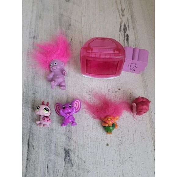 Pink variety computer troll ladybug mouse pony set toy elephant - Picture 2 of 9